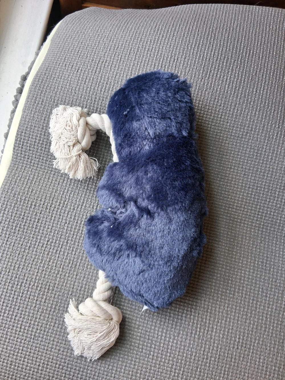 New Plush Sloth Rope Dog Toy- Deep Blue